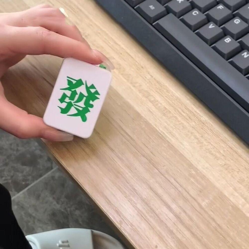 Funny Mahjong Key Ring Lucky Couple Keyring Mini Magnetic Suction Keychain  Unisex