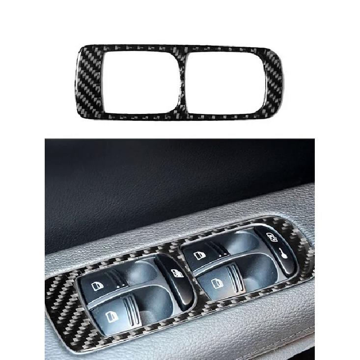 Door Lift Control Stickers For Porsche Cayenne 2003 2004 2005 2006 2007 2008 2009 2010 Carbon Fiber Car Interior Accessories
