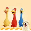 Chewing Resistant Latex Screaming Chicken Simulation Pet Squeeze Sound Toy  Medium and Large Dog