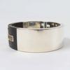Great TIFFANY&Co. Bangle T cut out Silver black AG925 Women Used