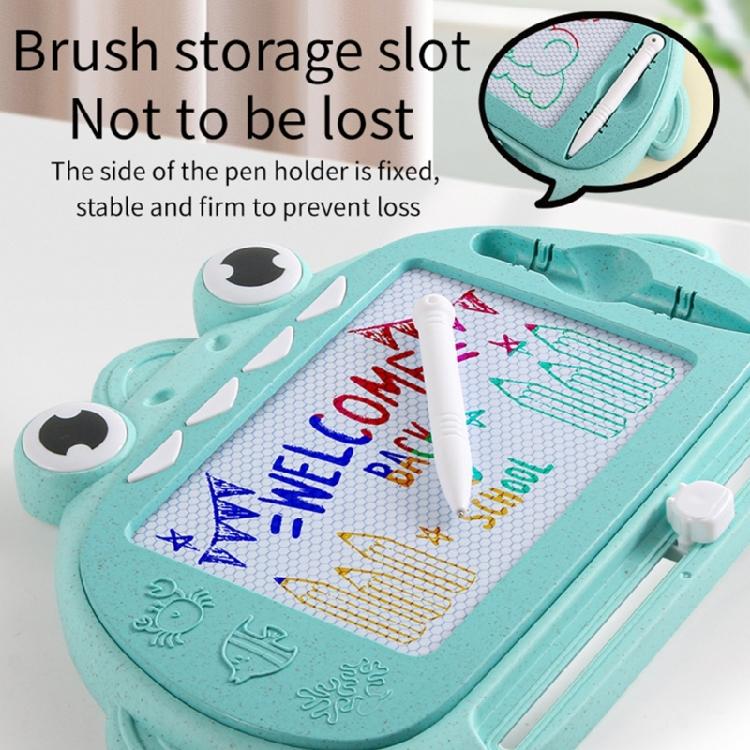 Портативная магнитная доска для рисования для детей, многоразовая дорожная игрушка с 4-цветным рисунком, развивающий подарок для малышей