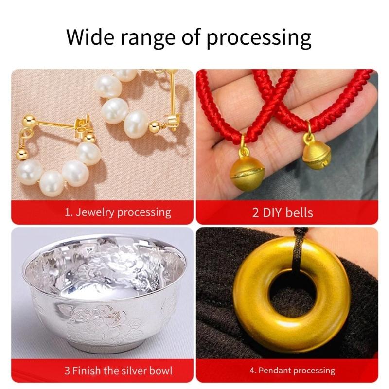 Набор пробойников для изготовления ювелирных изделий из высокопрочной стали, инструмент для формовки ювелирных изделий, идеально подходит для прецизионного ювелирного дела и проектов