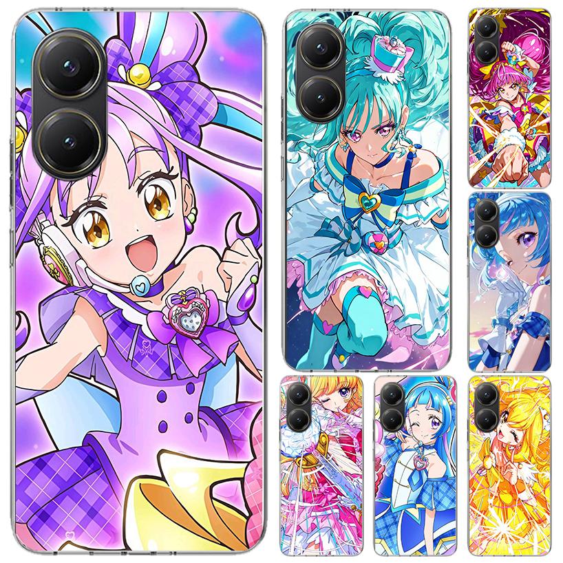 Чехол для телефона Pretty Cure Anime для Xiaomi Poco X5 X6 X7 Pro F7 Ultra M7 Redmi 15 15C 13 13C 12 12C 10 10A 10C 9 9A 9C 9T Shell Poc