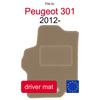 Driver Velour Floor Mat For Citroen C-Elysee Sedan (2012-)