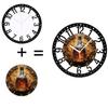 Круглые железные часы 25 см с мотивирующими темами для декора стены спортзала