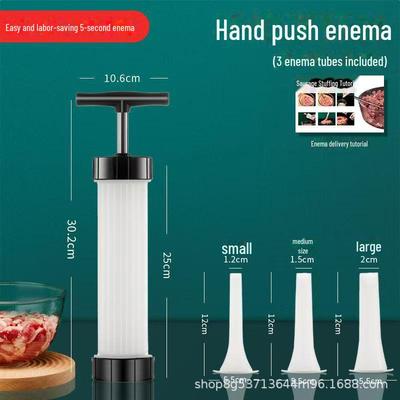 Ручной шприц для колбасных изделий - бытовой инструмент для изготовления колбас