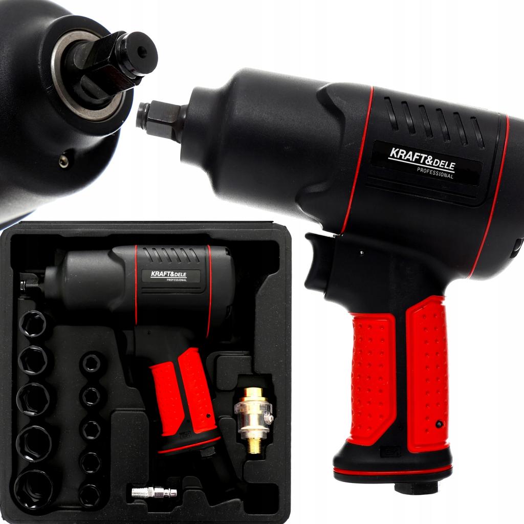Pneumatic Impact Wrench 1/2" 1900Nm 7500 Rpm 17 Elements Kraft&Dele