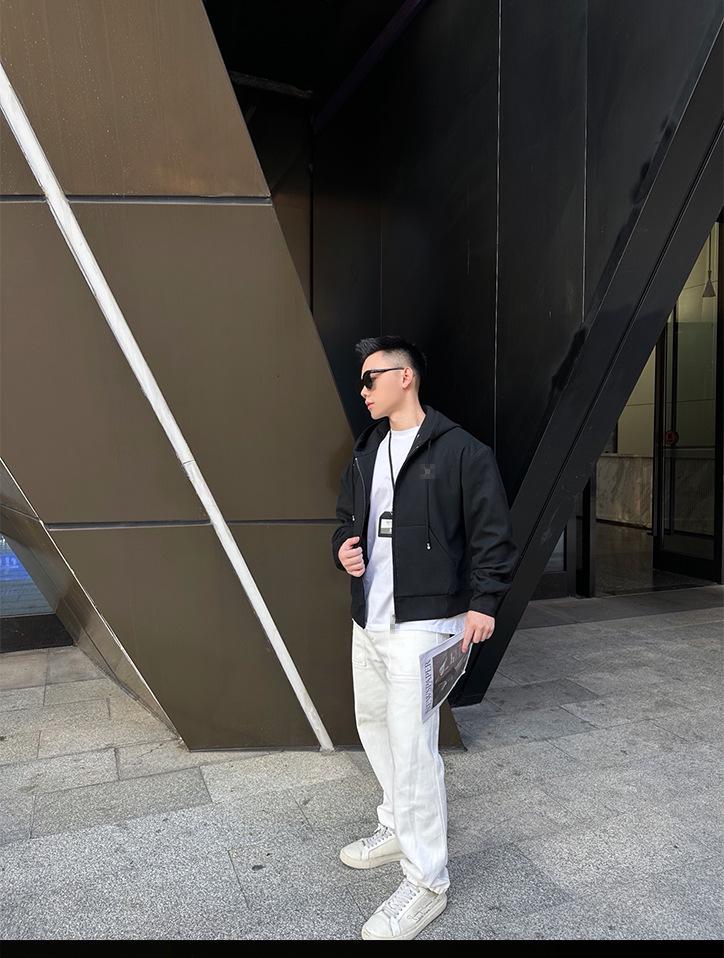 Мужская толстовка с капюшоном и логотипом Nan You Lv Jia из шерсти и хлопка: Тяжелая зимняя повседневная толстовка с длинным рукавом