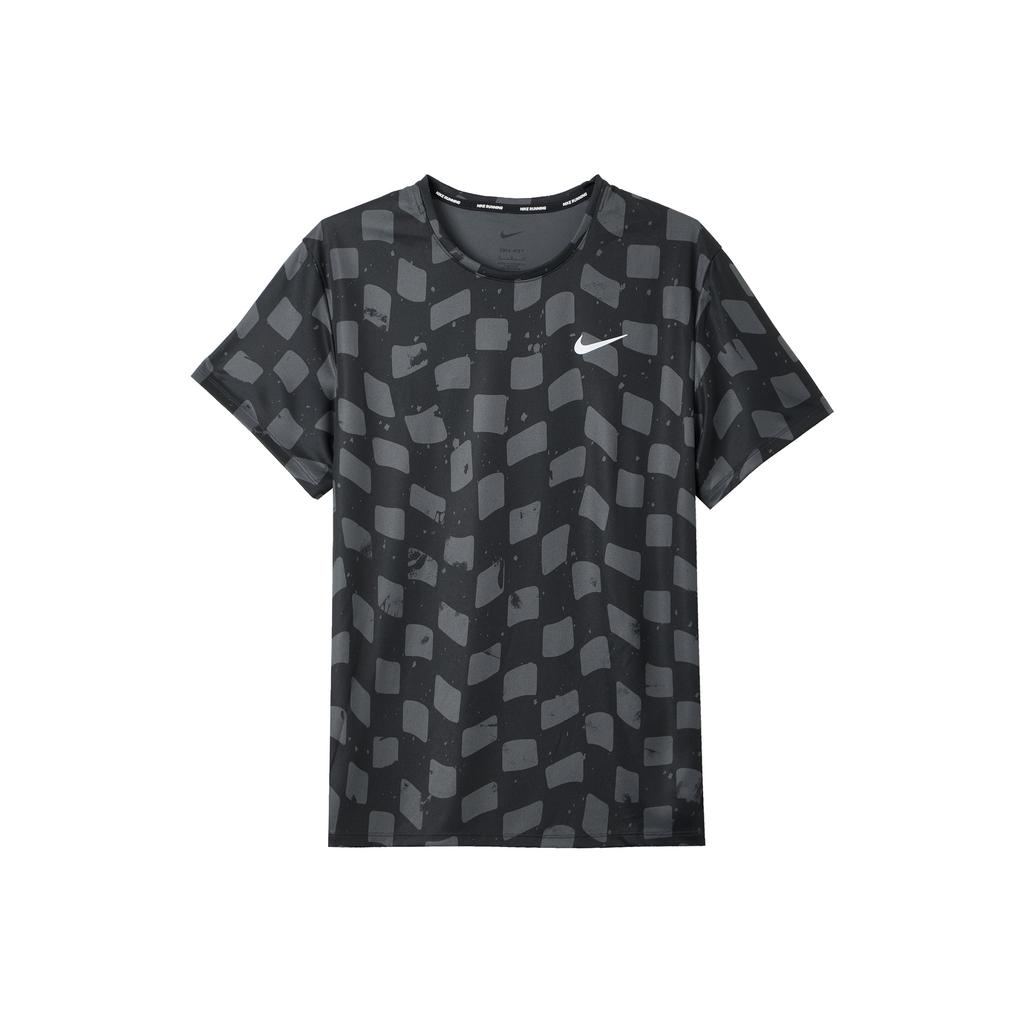 Nike Футболка с круглым вырезом со сплошным принтом, мужские топы, черная DX0871-060