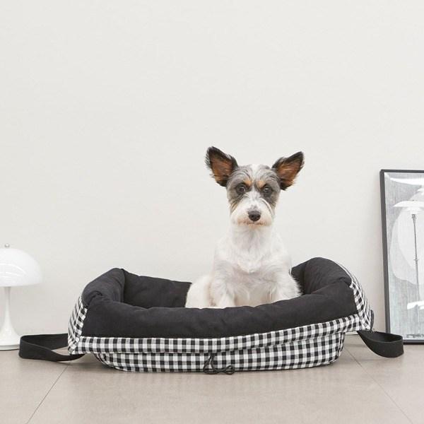 Барабаны pet ikeco сумка, проверка черный, СМ, 1 шт., корейский шампунь для животных