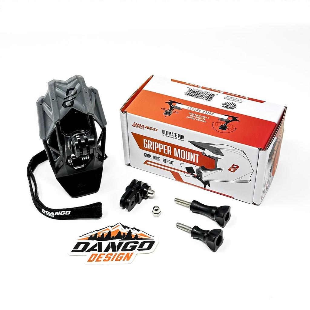 Dango Design Gripper a Stable Camera Mount for Helmets and Chin Mount Accessory for Action Cameras Mount, Stable, Off-road Motorcycles. (Blue).