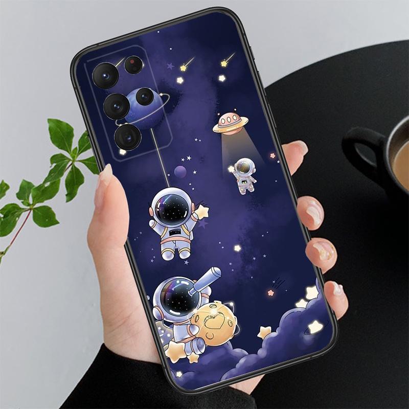 Милый чехол для телефона Astronauts для Samsung S24 S23 S22 S21 S20 Ultra S20 S22 S21 S23 S20 FE S24 Plus