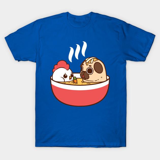 Unisex Fashion TShirt Chicken Noodle Puglie Print TShirt Plus Size S-5XL T-Shirt 100%Cotton Tops O Neck Short Sleeve Tees