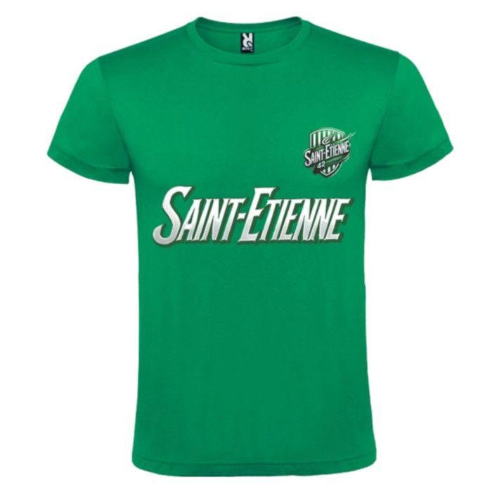 Ensemble Football Enfant - Inspiration Saint-Étienne | Tee-shirt Vert - Short Blanc - - Vert