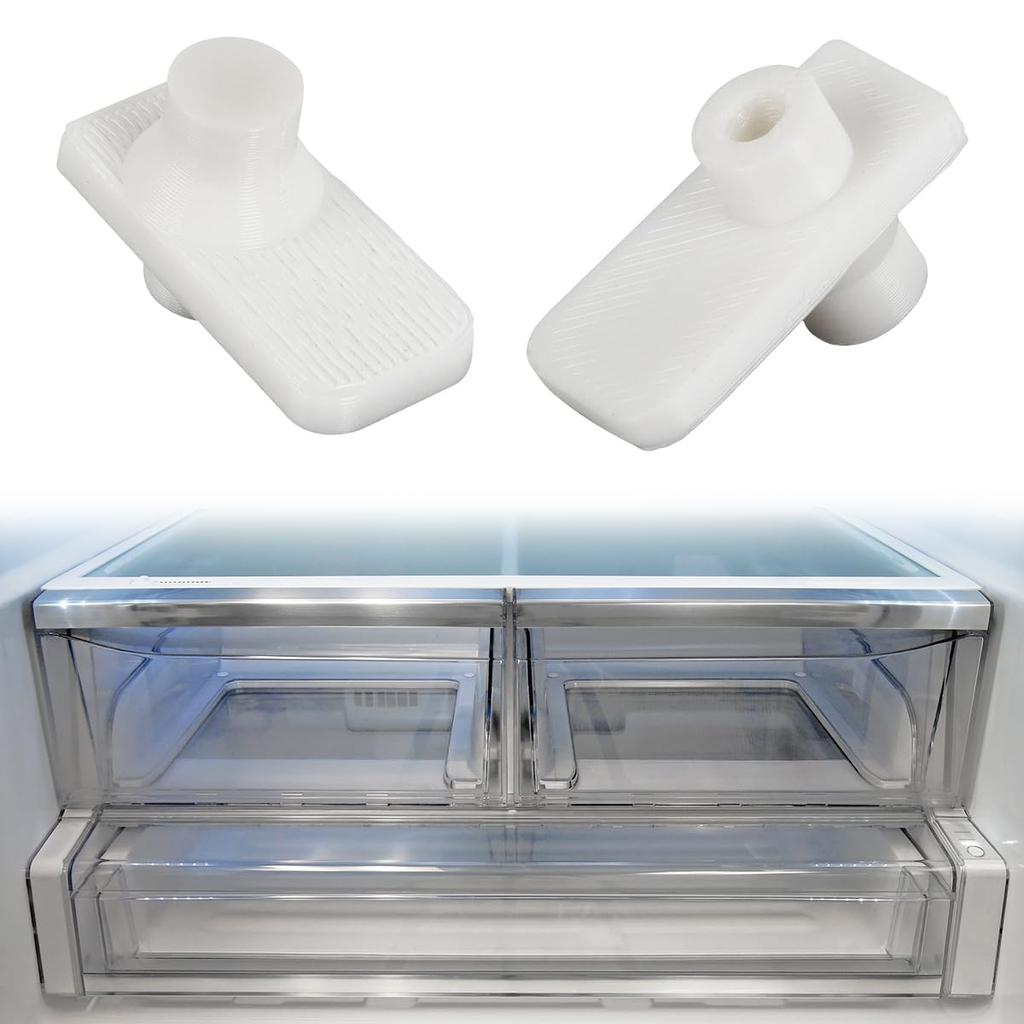 Для LG Модернизированный ABS Лоток для овощей в холодильнике Ящик для хранения Набор для крепления на колесиках 2 шт. - для MCR620965