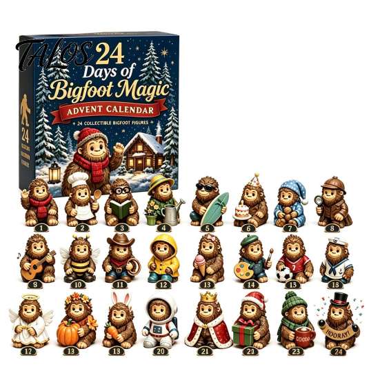 Acrylic Christmas Blind Box 2026 Advent Calendar, 24-Day 2D Ornament Set with Decorative Holiday Hanging Items Animal Figures, Tree Decor, Gift
