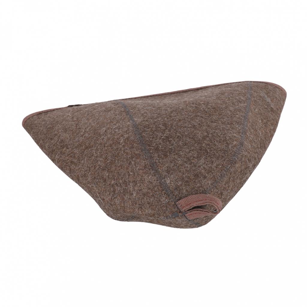 Soft and Comfortable Sauna Hat 3mm Thick Wool Felt Portable Shower Cap
