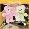 Teddy Cartoon Bear Plush Toy Bow Decoration Animal Doll Keychain Pendant Kid