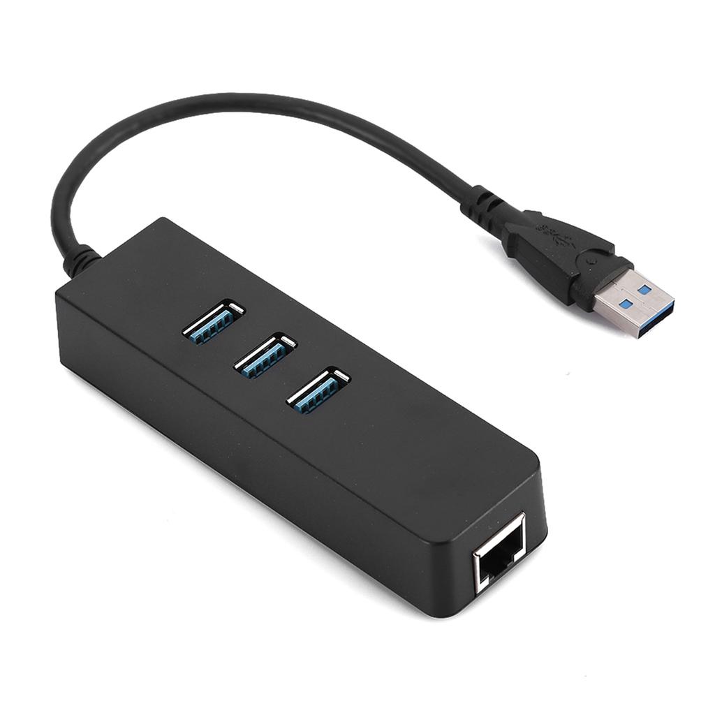 Адаптер-конвертер DM HE27 RTL8153 USB 3.0 Ethernet с 3-портовым концентратором 3.0 в RJ45 без диска