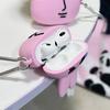 Для чехла Airpods 4 2024, Милый 3D Япония Розовый Кролик Силиконовый Чехол для Наушников для Чехла Airpod 4/Чехол для Airpods для Девочек Женщин