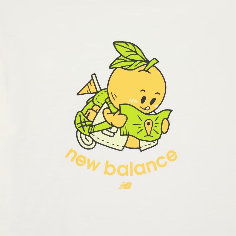 (WMNS) New Balance Fruit Graphic T-shirt Asia Sizing 'White' Women's AWT41335-CIC