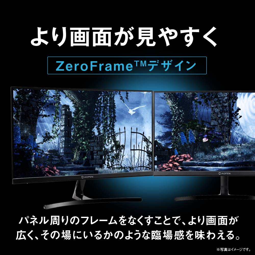 AOPEN Gaming Monitor 24ML2Ybmix Inch 75Hz 5ms 1 Ms IPS Full HD HDMI 3 Year Warranty 23.8 (TVR)