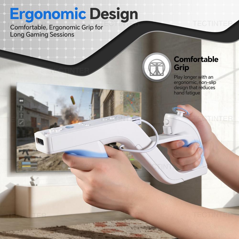 Игровые автоматы Zapper Контроллер для Nintendo Wii/Wii U Игрушка Спортивные игры Аксессуары для Nunchuk Motion Plus Пульты дистанционного управления