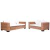 Day and Night - Day and Night Garden Sofa Set with Cushions 2 Pieces Natural Rattan
