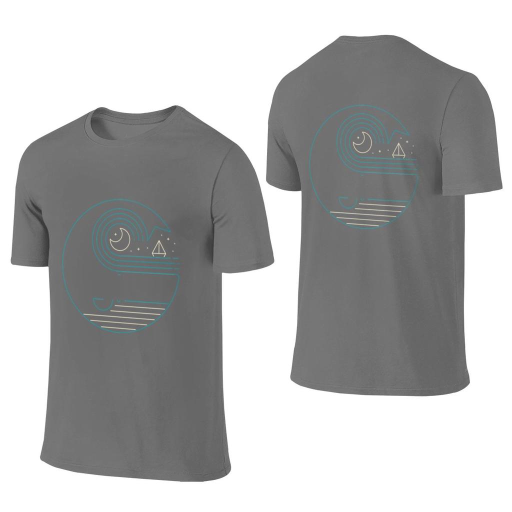 Moonlight Companions Abrasionresistant Reversible Tshirtkorean Style Minimal Breathable And Skinfriendly Short Sleeve