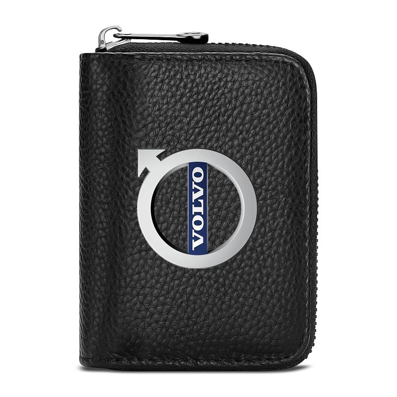 Driver License Holder Card Bag Driving ID Passport Card Wallet Sticker For Volvo 240 C70 S40 S50 S60 S70 S80 S90 V40 V50 V60 V90 XC40 XC60 XC90