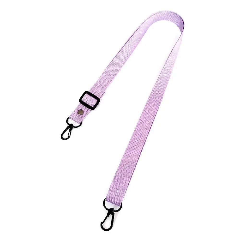 Portable Nylon Shoulder Strap Lanyard Adjustable Solid Color Crossbody Bag Strap Replacement Shoulder Bag Belt Bag Accessories