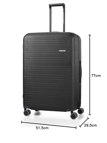 American Tourister Novastream Spinner 67 Suitcase, Medium Size, Expandable, Lightweight, 64L, 67cm, 3.6kg, New Model Dark Slate