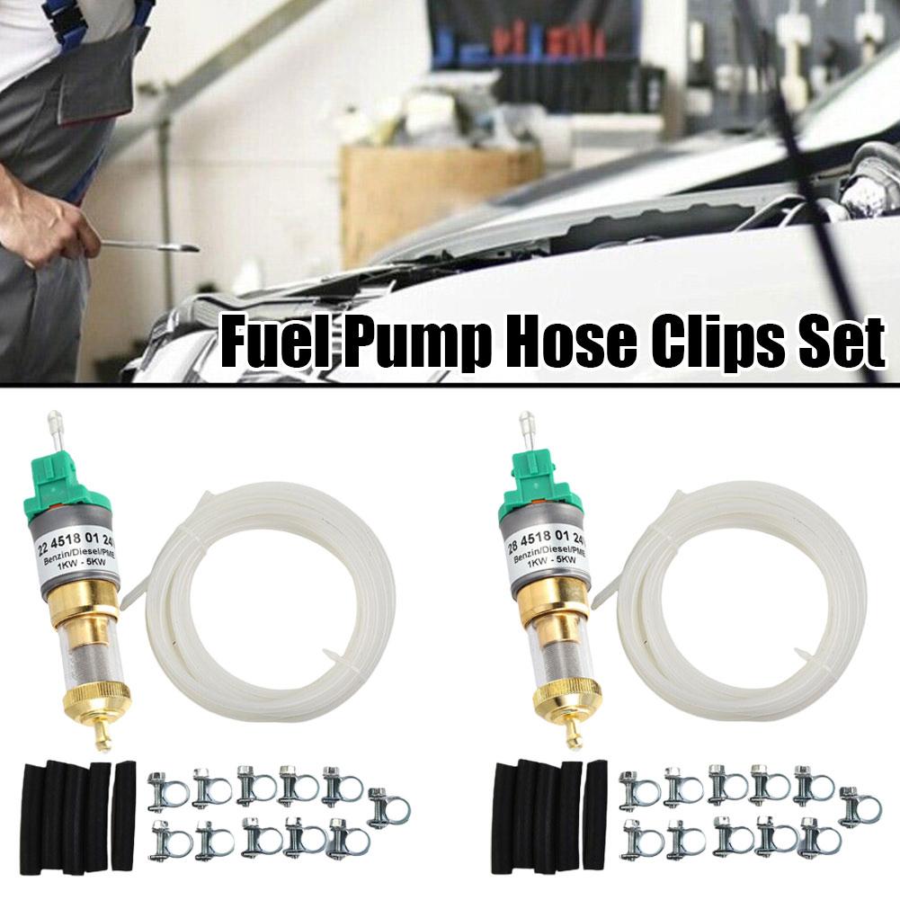 Универсальный сверхтихий 12 В дизельный нагреватель топливный насос шланговые зажимы набор для 1 кВт-5 кВт автомобильный воздушный нагреватель дизельный парковочный масляный насос