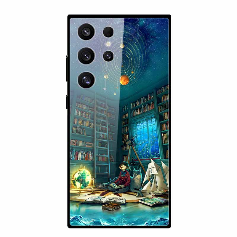 Чехол для Samsung Galaxy S25 Ultra S25Plus Роскошный Закаленное Стекло Жесткая Задняя Крышка для Galaxy S24Ultra 5G Чехлы для Телефона Fundas S 25