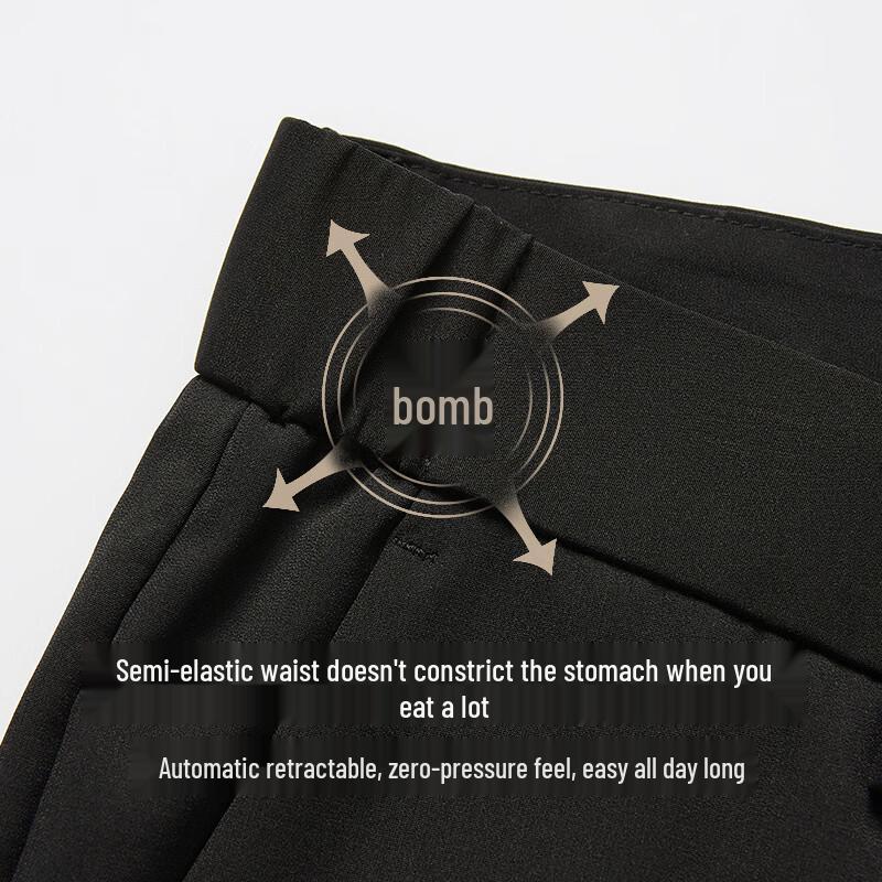 Langdeng Men's Four-Way Stretch Casual Pants