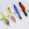 30 Pcs Feather Paper Bookmark Stationery Bookmarks Book Clip Office Accessories