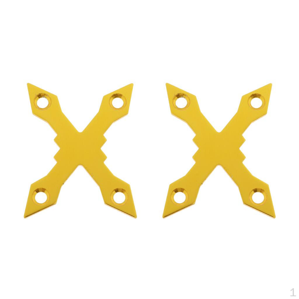 X-образные 4-отверстные накладки на деку скейтборда/лонгборда из алюминиевого сплава (Сохранение основных ключевых слов: Х-образный,