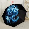 White Dragon And Golden Dragon Umbrella Compact Lightweight Retractable 8Rib Design For Outdoor Adventures And Festive Gifts Y158