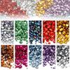Ss3-Ss30 Разноцветные Стразы AB Стекло Плоское Дно Стразы-Бриллианты Кристалл Цветные Круглые DIY Наклейки для Маникюра Бриллиант