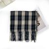 1116 New Korean plaid scarf women's winter senior sense versatile warm scarf student couple shawl dual-purpose