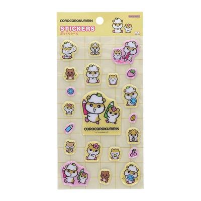 Sanrio COROCOROKURIRIN Пухлые наклейки ( Ретро ) Япония НОВЫЙ