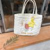 Trendy Polyester Tote Bag With Cute Embroidery Ideal For Daily Use And School