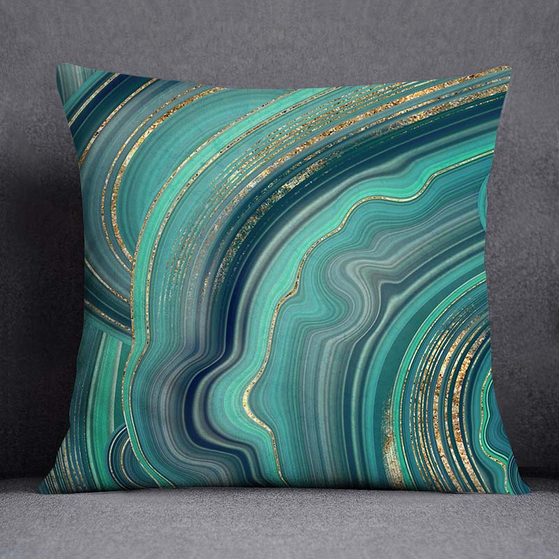 Новый темно-зеленый цветочный узор животного, украшение для дома, наволочка, современный простой квадратный офисный диван, декоративные чехлы для подушек