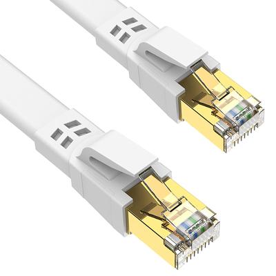 Ankuly CAT8 LAN кабель категории 8 ультра плоский кабель LAN кабель мягкий FTP экранированный Ethernet кабель серверный корпоративный коммерческий наружный CAT8 совместимый