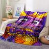 1PC Dragon Quest Custom Name Patterned Flannel Blanket Suitable For All Seasons For Home Decor Warmth And Comfort Gifts Holiday Present