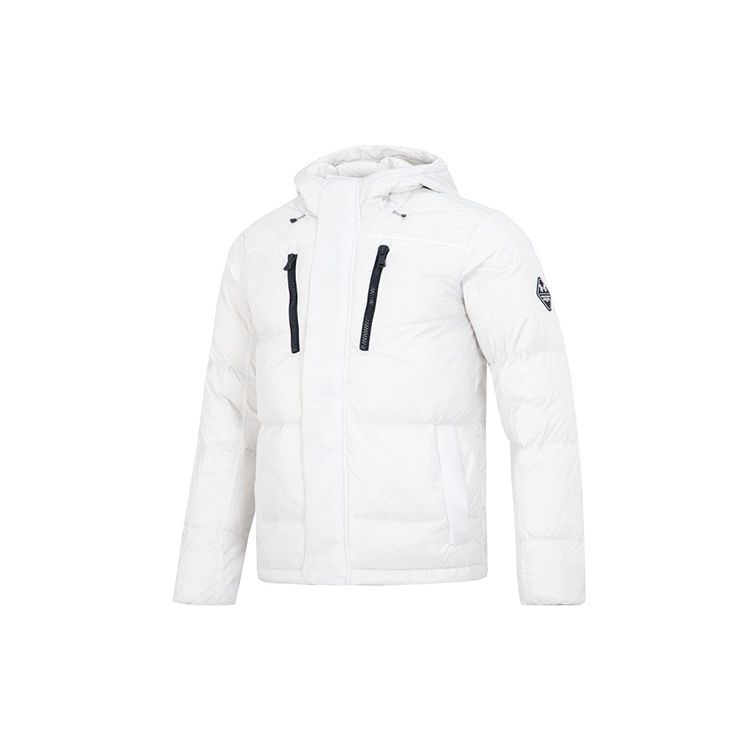 Under Armour Сплошной цвет Спортивная повседневная куртка-пуховик с капюшоном Мужская верхняя одежда Белый 1375437-112