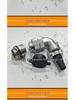 WF28 90° Male-Female Aviation Plug M28 Square Flange Waterproof IP67 Connector