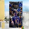 Mbappe Personalized Text Beach Towel Quickdry Soft Microfiber Ideal For Travel Outdoor Swim Pool Yoga Surf Camping Hiking Gym Gift Holiday