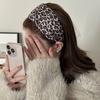 Корейская леопардовая повязка для волос, темпераментная женская повязка для волос, ретро широкая повязка на голову, для дам/девушек