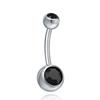 New Fashion Sexy Women Surgical Steel Crystal Navel Belly Button Rings Bar Body Piercing Jewelry